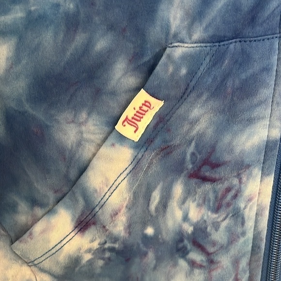 Juicy Couture Women's Nirvana Studio Zip Hoodie Tie Dye - Picture 3 of 6